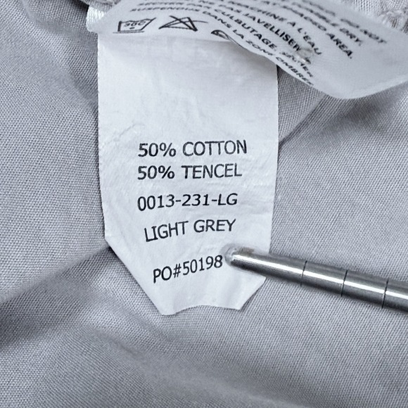 KATO BY HIROSHI KATO Men Light Grey Button Down Shirt Size SMALL Cotton - Picture 5 of 9